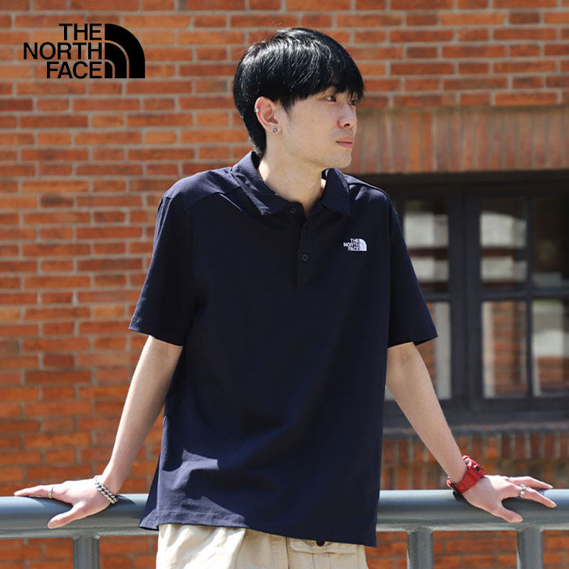 TheNorthFace北面短袖T恤polo衫男户外休闲吸湿透气25春夏新5B46