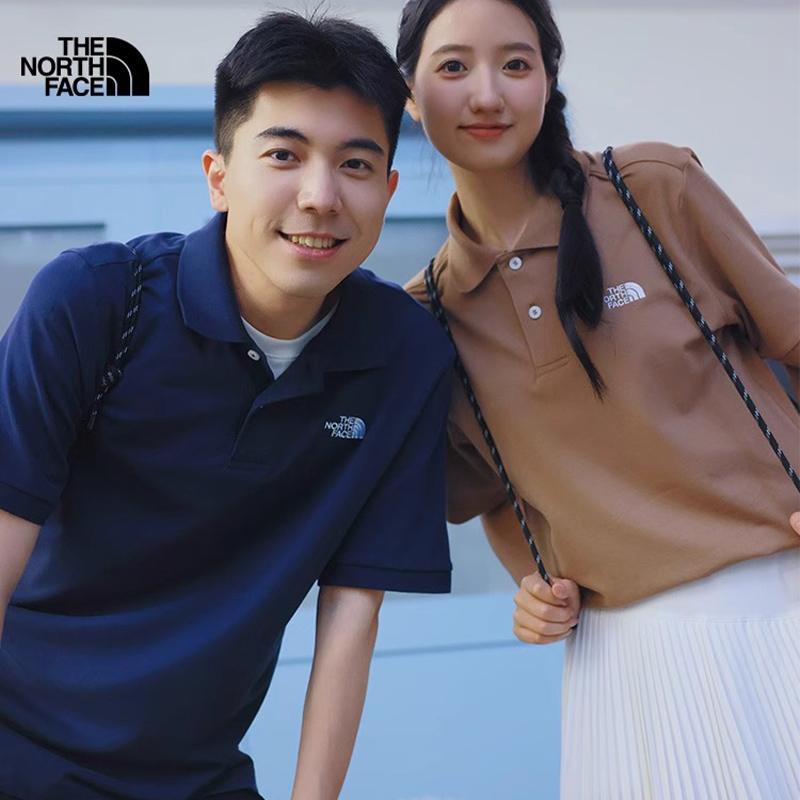 北面短袖T恤棉质混纺面料