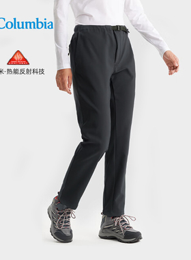 Columbia哥伦比亚25秋冬新女热能保暖拒水弹力软壳冲锋裤XR9829