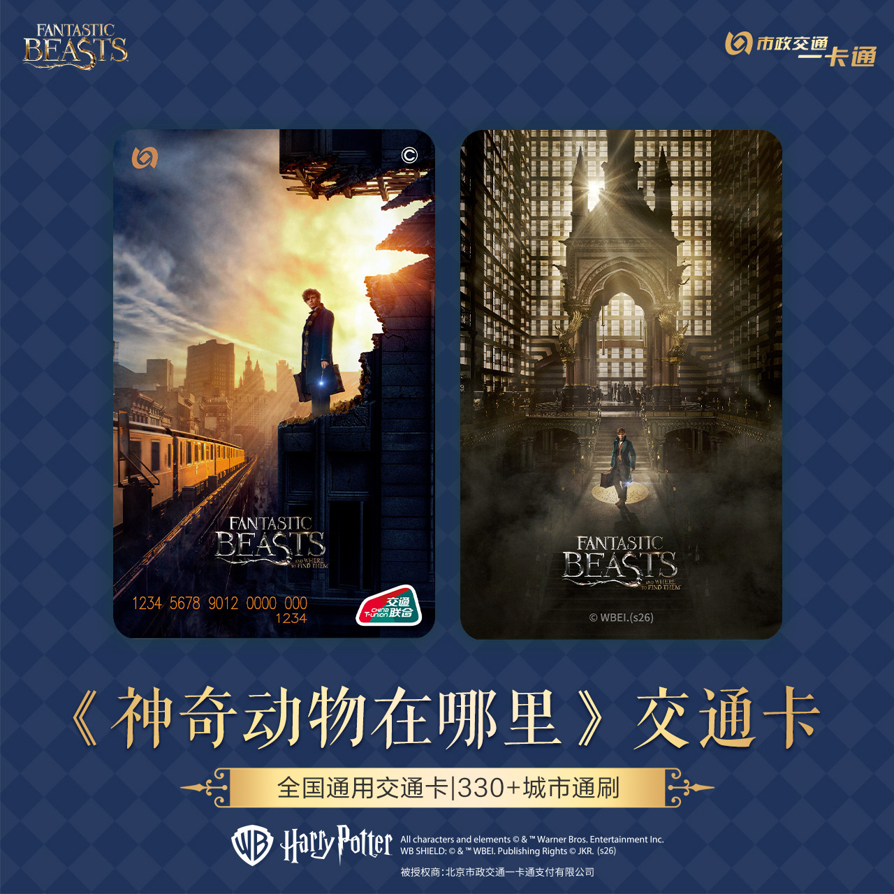 【神奇动物在哪里】官方联名周边卡通摇摇乐异形交通卡北京一卡通图片
