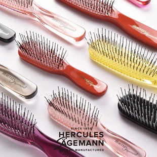 高颅顶！章小蕙赫格丽梳子Hercules弧形头型分叉大板梳蓬松头型梳