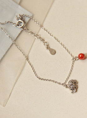 MISSANNA轻奢ins风纯银饰手链