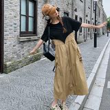 现货宽松假两件休闲连衣裙297-222-P115-K168，女装连衣裙，艾艾淮淮