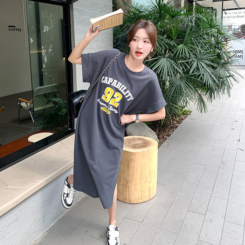现货跑量大版宽松慵懒T裙297-237-P85-K138,女装连衣裙,艾艾淮淮