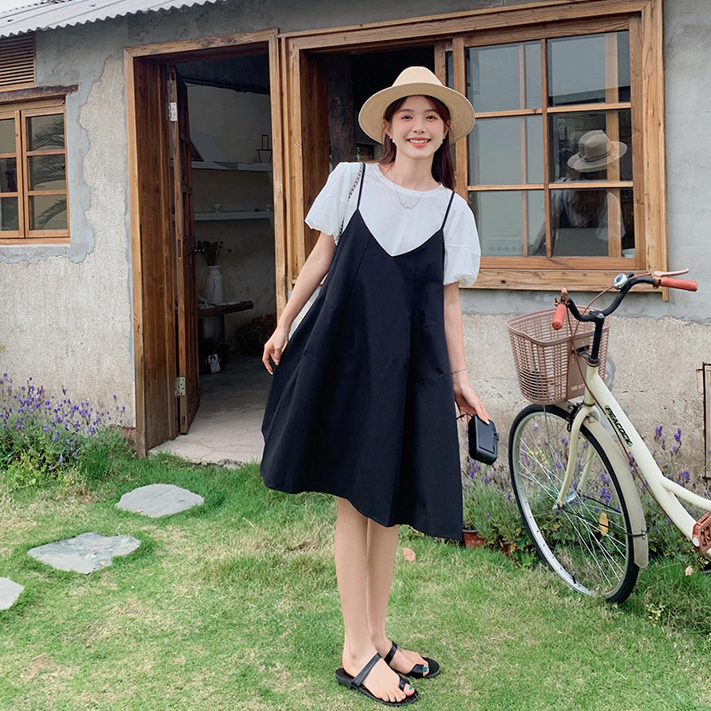 现货减龄吊带裙+上衣宽松两件套297-176-P115-K168,女装套装/套裙,艾艾淮淮