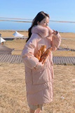 现货长款大毛领粉色衣297-8100-P195-K278，女装棉衣/棉服，艾艾淮淮