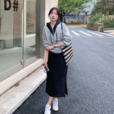 现货早春小个子休闲卫衣连衣裙假两件套装297-031，女装套装/套裙，艾艾淮淮