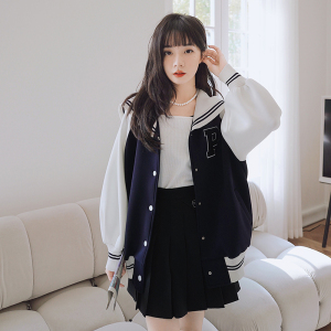 现货  2022 春季棒球服拼接海军领外套297-7906-P125-K178图片