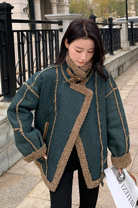现货新款女装牛仔拼羊羔毛297-8118-P195-K278图片