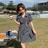 现货法式小个子设计感收腰连衣裙297-079-P105-K158，女装连衣裙，艾艾淮淮