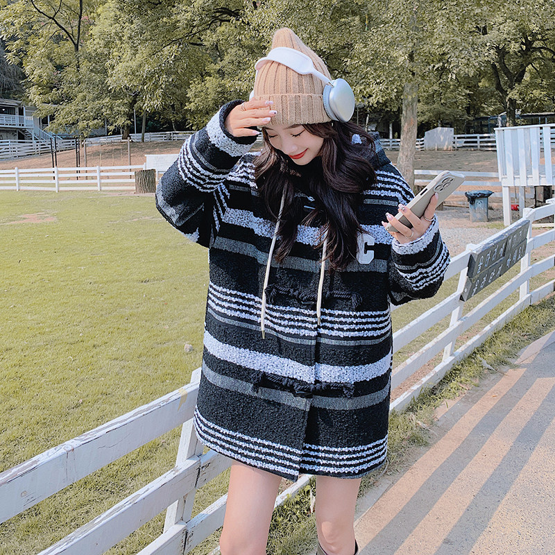 现货学院风棒球服宽松设计感小众外套297-8099-P175-K258,女装毛呢外套,艾艾淮淮