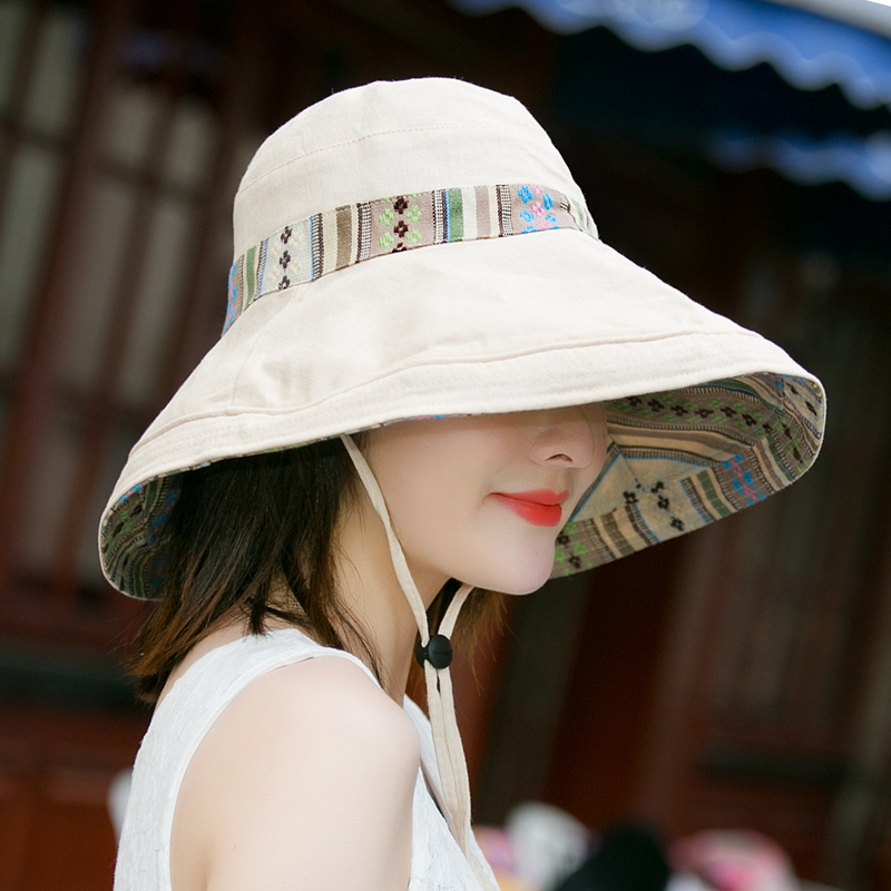 夏天双面紫外线出游沙滩太阳帽子