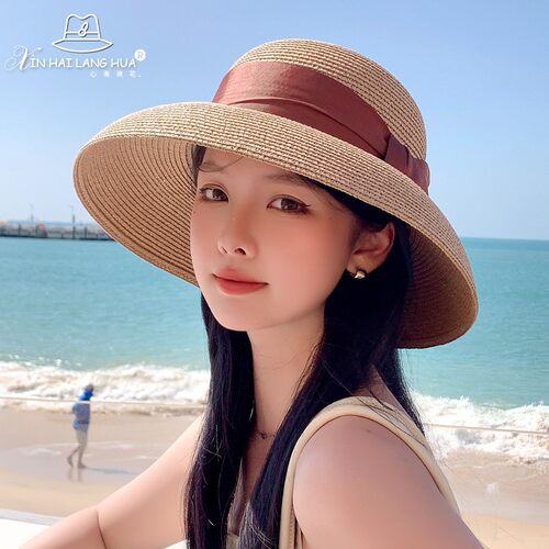 遮阳帽出游赫本风女春夏季