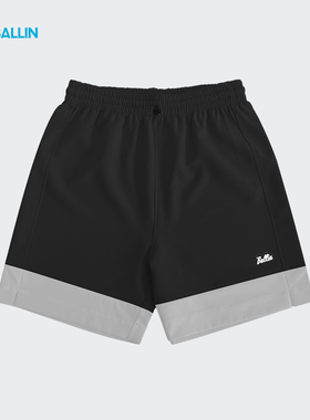 BOUNCE官方BALLIN撞色短短裤运动5分篮球跑步拼色短裤不过膝