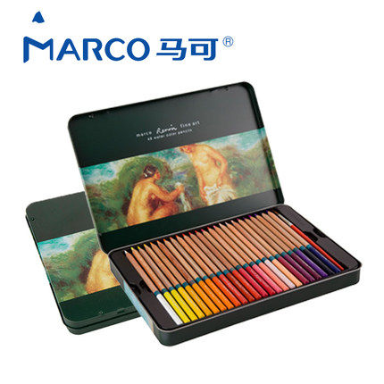 马可雷诺阿72色48色水溶彩色铅笔3120-36色24色美术涂鸦绘画水溶彩铅