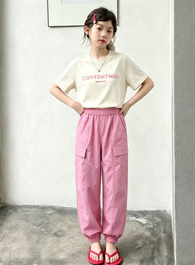 壹妈女中大童夏季薄款套装