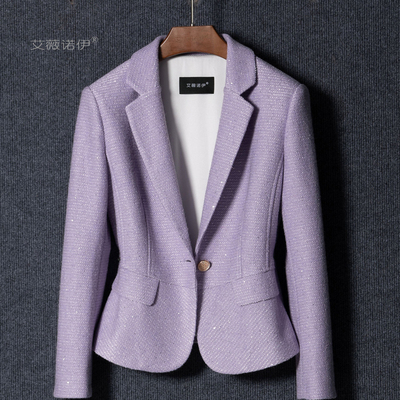 法式名媛小香风修身通勤西装女