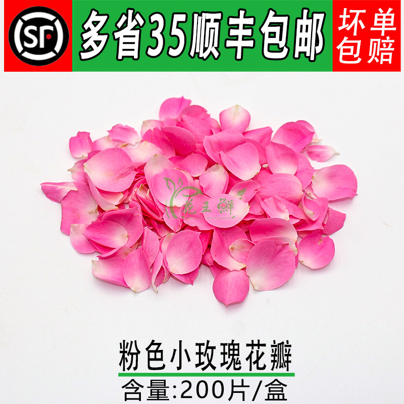 粉色小玫瑰花瓣 新鲜 多头玫瑰  酒店西餐摆盘 蛋糕烘焙装饰