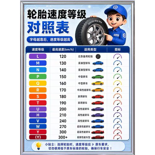 汽车保养标识标语换胎提示告示牌