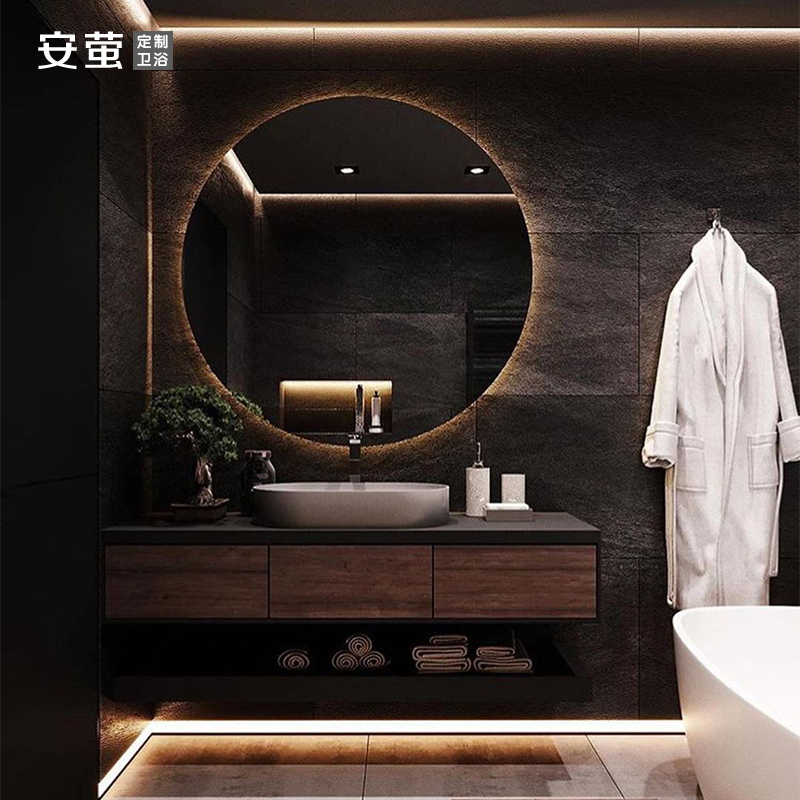 【高端定制】安萤实木浴室柜专家
