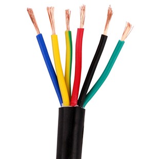 RVV/KVVR铜芯电缆线2 3 4 5 6 8 10芯0.75 1 2.5平控制信号电源线
