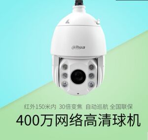 大华DH-SD6C84E-GN高清网络红外400万30倍变倍H.265监控球机