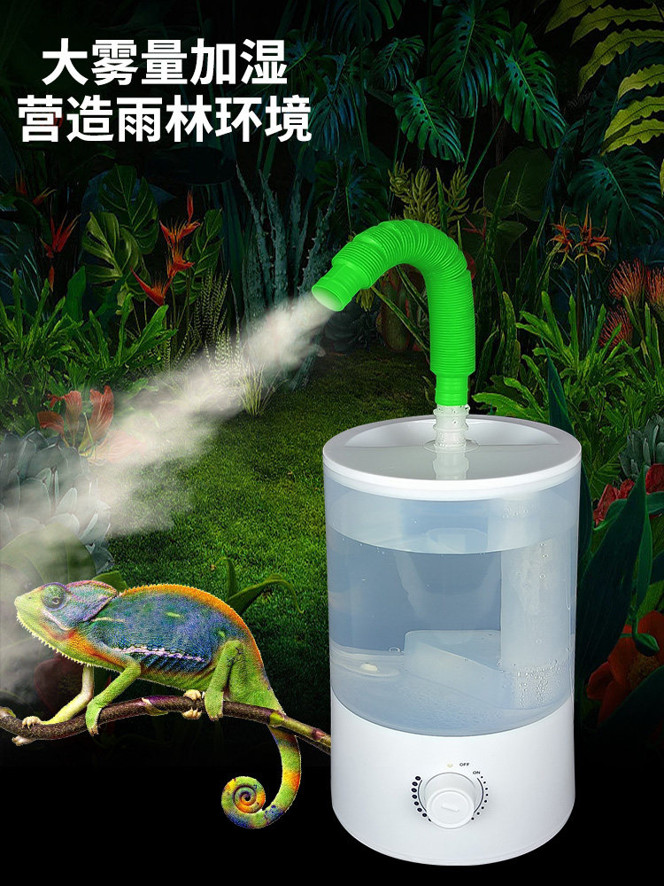 爬宠加湿器带管爬虫陆龟蜥蜴热带爬行动物增湿器变色龙乌龟箱宠物
