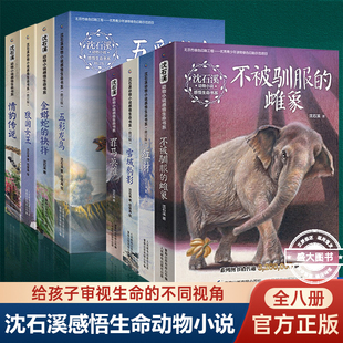 沈石溪动物小说全集感悟生命书系 全套8册狼国女王五彩龙鸟雪域豹影红豺7-12-15岁儿童文学中小学生课外阅读物狼王梦作者著书籍