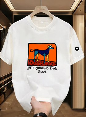 Mrakeai Kyyds MK通勤风T恤修身型韩版短袖圆领日常卡通印花个性