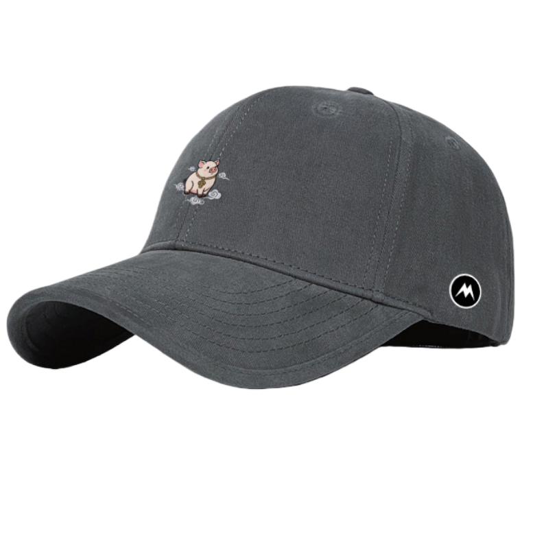 Mrakeai Kyyds MK新款猪年限定棒球帽男女款百搭遮阳鸭舌帽显脸小