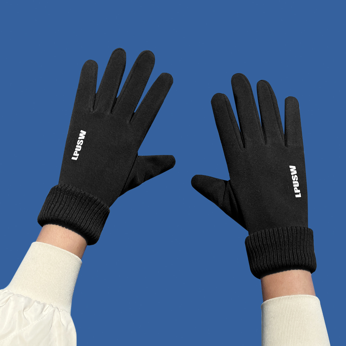 保暖防滑开车保暖手套绒质手套