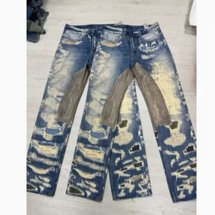 香水自主2025年GVC裤王3D激光打印牛仔裤cleanfit水洗美式直筒裤