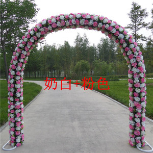 婚庆花门绢花拱门开业拱门花架结婚礼花拱门装饰活动拱门全花花门