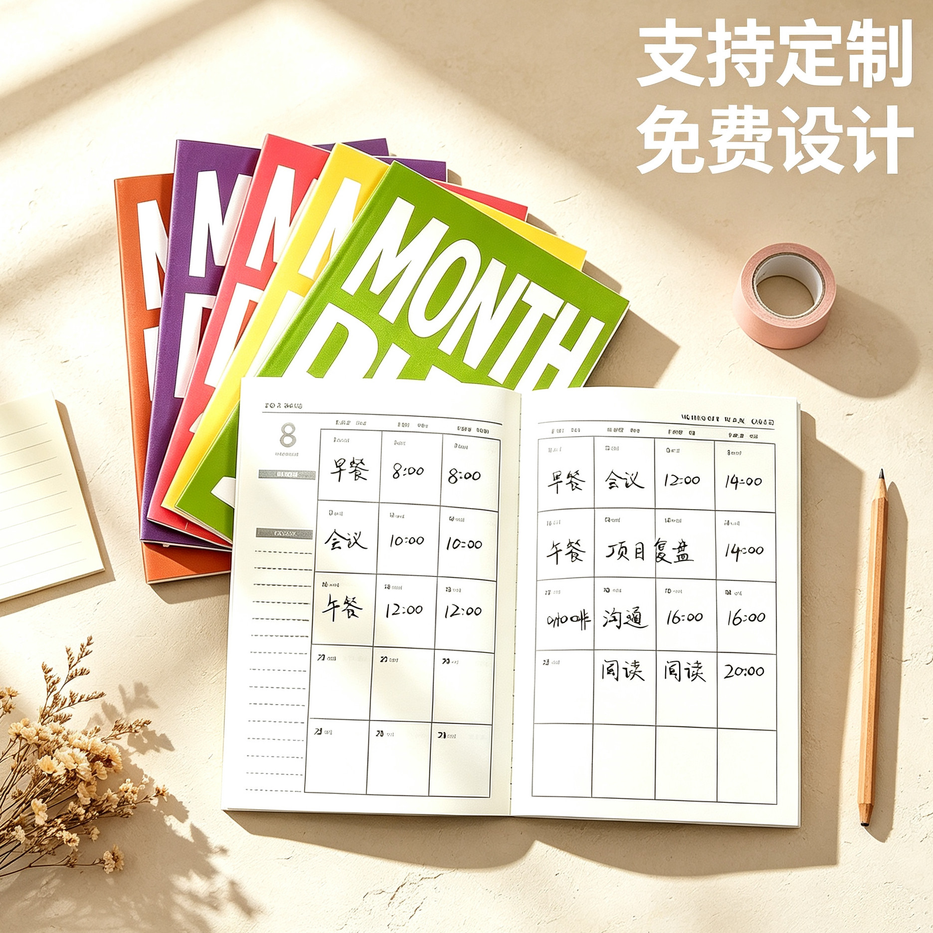 A5商务办公日程本日历月计划本