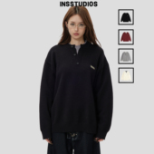 「拼接假两件毛衣」宽松老钱风针织衫 INSstudios 国潮情侣美式 男