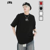 短袖 小LOGO印花基础款 宽松重磅纯棉T恤 国潮牌情侣美式 INSstudios