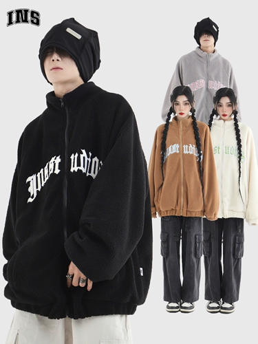 Утепленная мужская куртка для влюбленных, в американском стиле, свободный крой