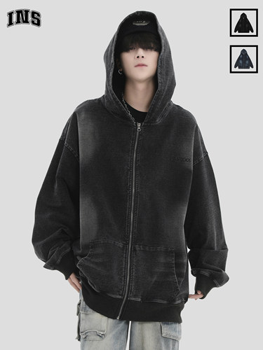 INSstudios小LOGO刺绣牛仔外套