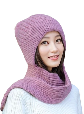 南极人毛线帽女秋冬季保暖