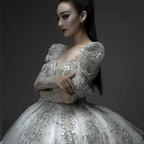 [Версальес] Новый 2021 год роскошного темперамента в стиле невесты и невесты в стиле роскошного темперамента.