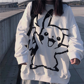 t恤女韩版 潮2022新款 秋衣外穿学生宽松情侣装 早春长袖 上衣打底衫