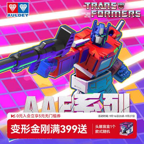 奥迪双钻变形金刚可动人偶盲盒