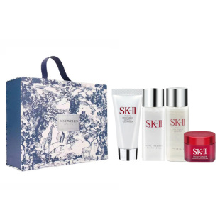 【神仙水30ml+清莹露30ml+蓝色手提礼盒】神仙水清莹露面霜眼霜