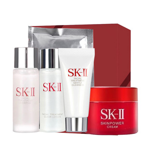 【四件套+面膜+礼盒】神仙水礼盒礼物清莹露洁面面霜眼霜