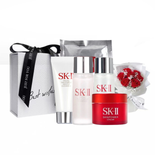 【神仙水30ml+清莹露30ml+白玉礼盒】神仙水清莹露面霜眼霜