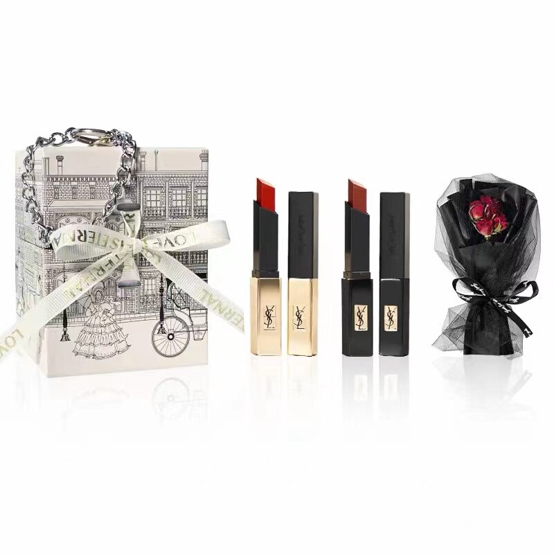 【黑天使礼盒+小金条】小金条小黑条口红唇膏礼品干花,彩妆/香水/美妆工具,唇膏/口红,淘宝优惠券,粉丝福利购,淘宝优惠卷