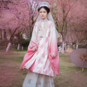 洛竹原创2026妙玉春夏新品 明制贵女水田衣超仙儿儿童汉服女童汉服