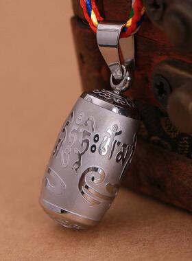 空心吊坠可打开装东西嘎乌盒项链