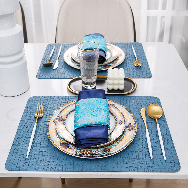 时尚儿童餐垫高级感现代简约皮革轻奢防水防油免洗餐盘垫书桌垫子