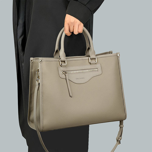 calypso头层牛皮通勤电脑大包